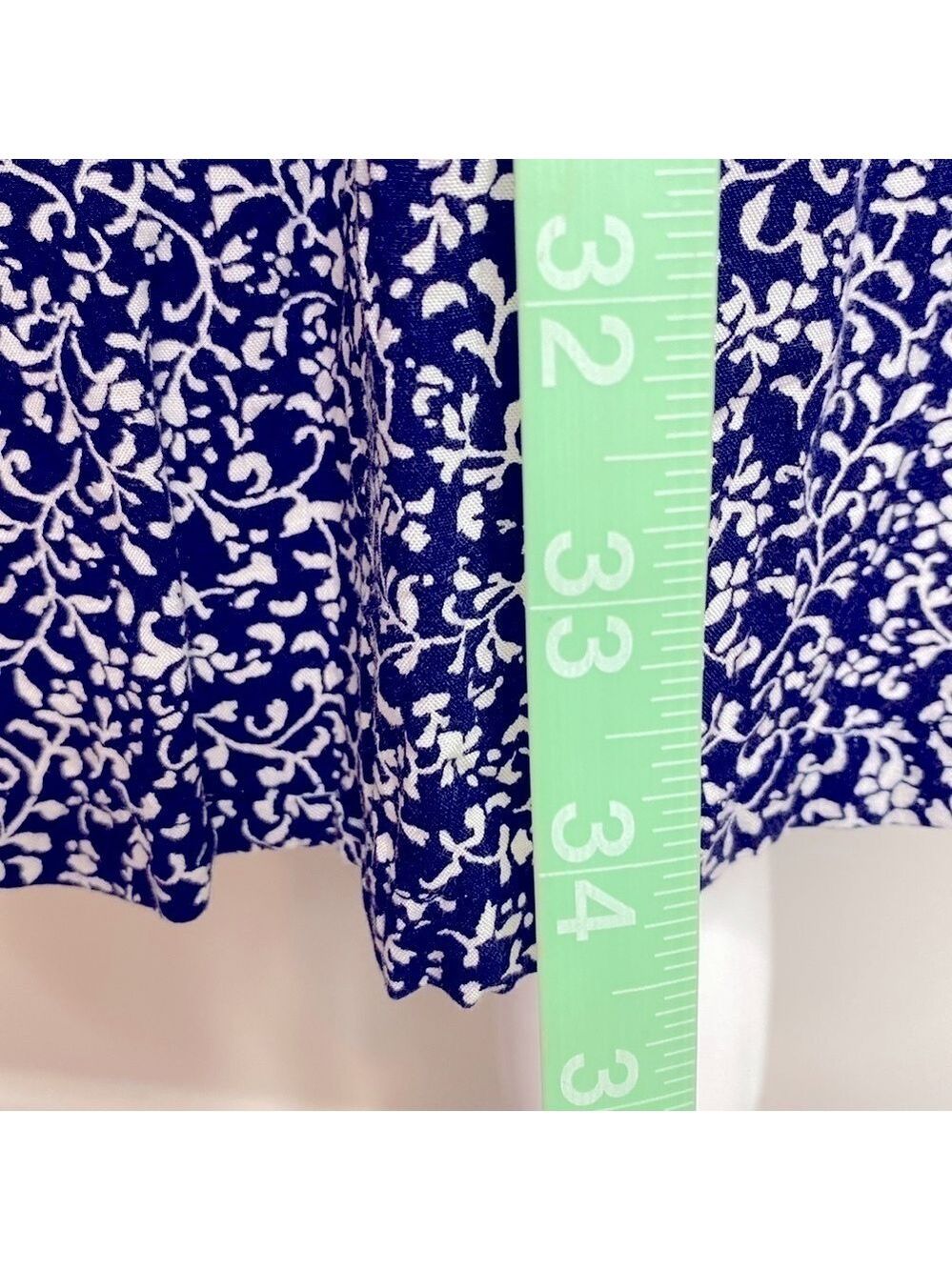 Old Navy navy and White smocked long sleeve A-Line Dress - Picture 9 of 11